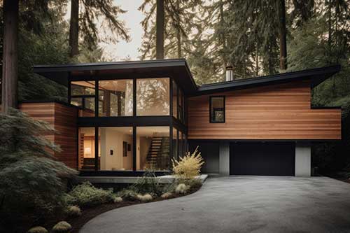 maison de luxe en bois
